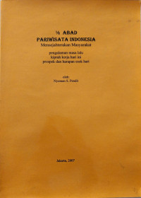 Image of 1/2 Abad Pariwisata Indonesia