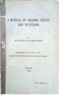 Image of A Manual of Brahma Ritual and Devotions