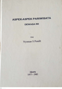 Image of Aspek-Aspek Pariwisata Dewasa Ini