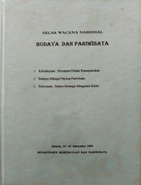 Image of Gelar Wacana Nasional Budaya dan Pariwisata