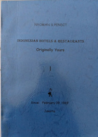Image of Indonesian Hotels & Restaurants Originally Yours I