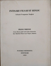 Image of Intisari Filsafat Hindu : Sebuah Pengantar SIngkat