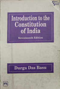 Image of Introduction to the constitution of India