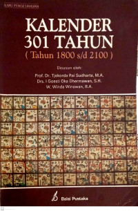 Image of Kalender 301 Tahun (Tahun 1800 s/d 2100)