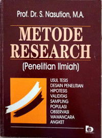 Image of Metode Research (Penelitian Ilmiah)