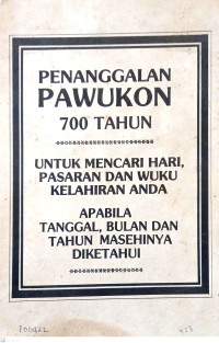 Image of Penanggalan Pawukon 700 Tahun